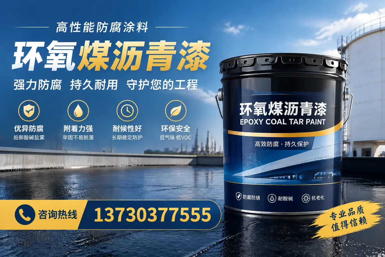 环氧煤沥青漆的耐久性分析,适合辽阳的使用场景